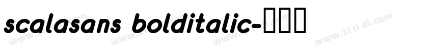 scalasans bolditalic字体转换